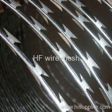 Concertina razor barbed wire mesh