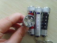 Mini 5 LED light with keyring