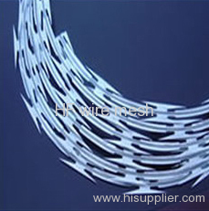 Hot-dip galvanized razor barbed wire