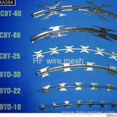 high quality galvanized razor barbed wire