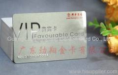 Transparent card