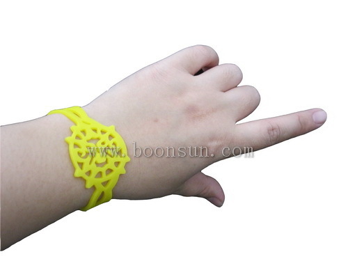 silicone hollow wristbands