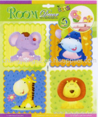 Cute animals Handmade 3D Wall Stickers-CC002A