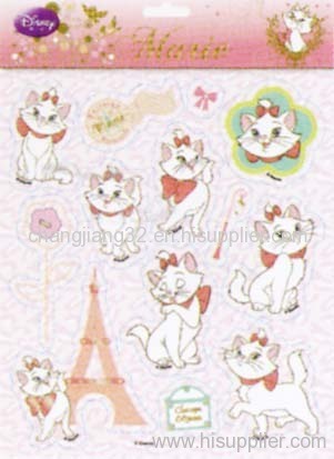 Cat Foil puffy stickers-SHB009