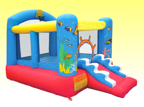 Tropical Fish Bounce House with Ball Pit