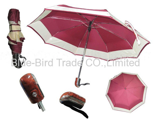 folding umbrella with ABS round handle