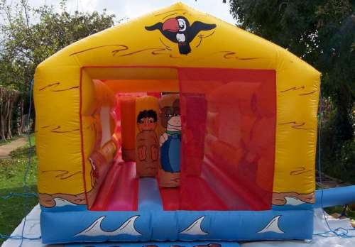 Beach bounce house, bouncy castle