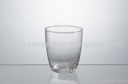 small glass candle cup