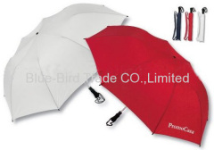 2-folding 190T pongee auto open&close umbrella