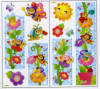 Sun flowers Growth Chart Wall Sticker