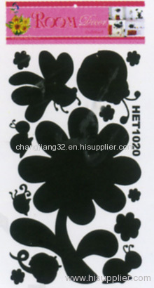 Flower shape chalkboard Sticker-HET1020