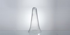 tapered glass candle holder