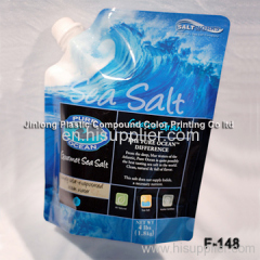 spout bag for packaging sea salt