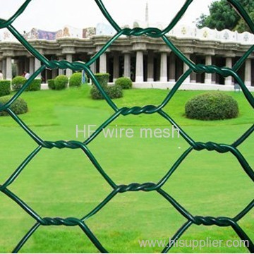 woven PVC coated hexagonal fence