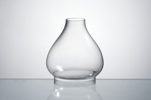 Big clear glass lamp shade by human blown