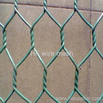 fencing green hexagonal wire mesh