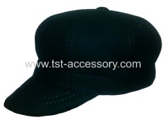 Black wool caps