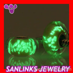 Environmental Sanlinks fluorescent glass snowflakes charm Beads for Sanlinks christmas bracelets