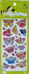 Cute butterfly Foil Puffy Stickers-AB003F