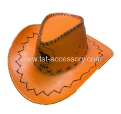 Leather cowboy hats