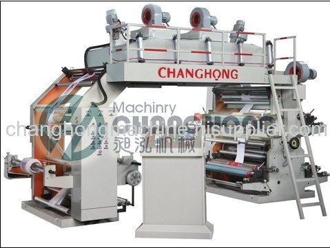 4 Colors Roll Paper Flexographic Printing Machine