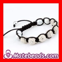 Cheap price Nialaya inspired replica Shamballa Bracelets Iced out Crystal Disco ball Beads