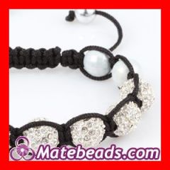 Cheap price Nialaya inspired replica Shamballa Bracelets Iced out Crystal Disco ball Beads