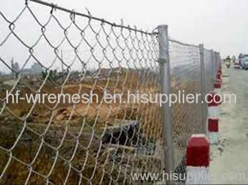 Galvanized chain link fence