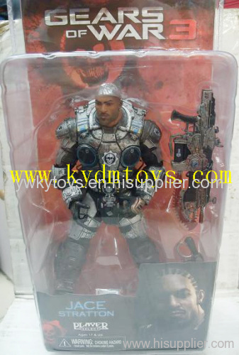 MOQ(USD300) NECA 7" Jace Stratton for Gears of War 3 (figma) plastic action figure