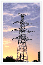 Transmission line steel tower