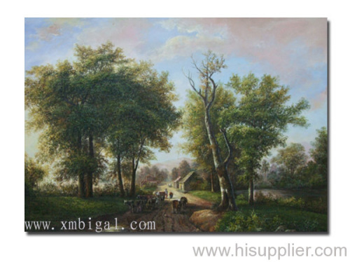 Tree oil painting
