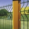 Welded wire mesh garden fence