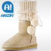 Winter knitted boots with goo quality mateial