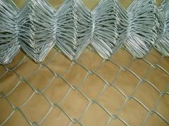 galvanized diamond fence