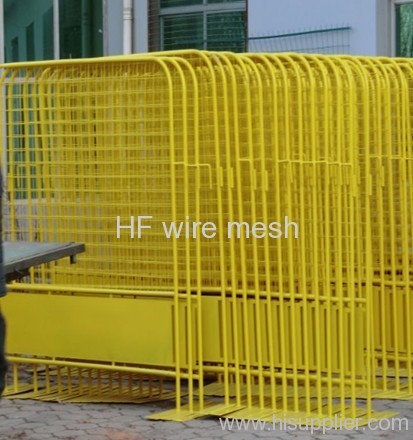 Protective welded temporary fence