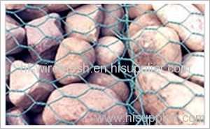 Green pvc coated gabion box