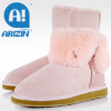 Fashion girl boots with sheepskin material