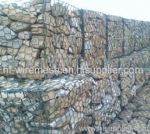 pvc coated gabion baskets for retaining wall