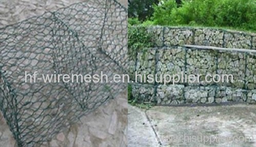 PVC coated gabion basketing