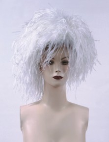 white Feather Hat