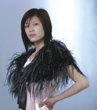 ostrich feather scarf