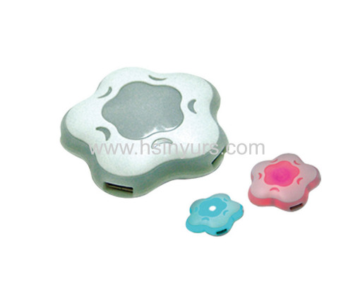 Flower color changing usb hub
