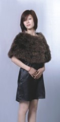 Ostrich Feather Shawl