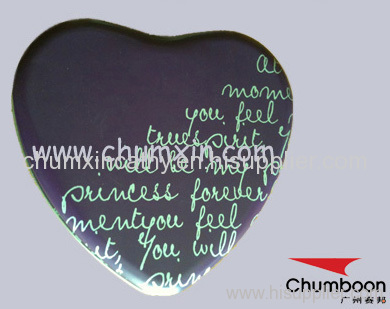 Heart shape tin box