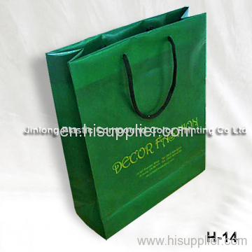 HDPE shopping carrier bag