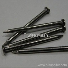 Flat head concrete nails