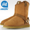 Winter fashion casual boots with sheepskin material