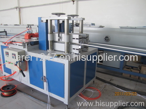 PVC double pipe extrusion machine