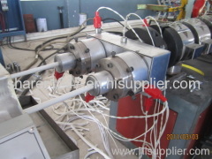 pvc double pipe extruding machine