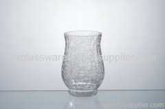 crackle glass hurricane